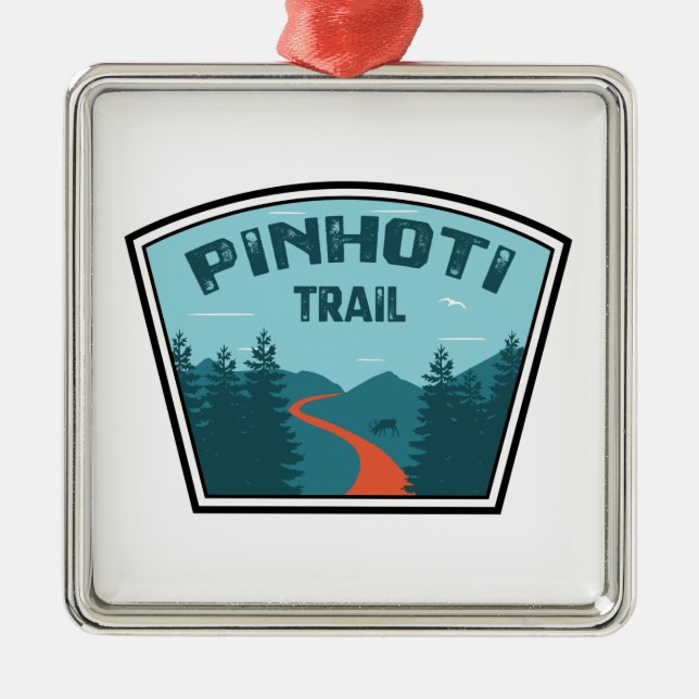 Pinhoti Trail Alabama Georgia Ornament Aus Metall (Vorne)
