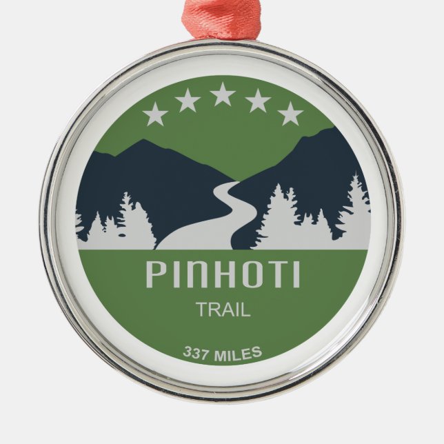 Pinhoti Trail Alabama Georgia Ornament Aus Metall (Vorne)