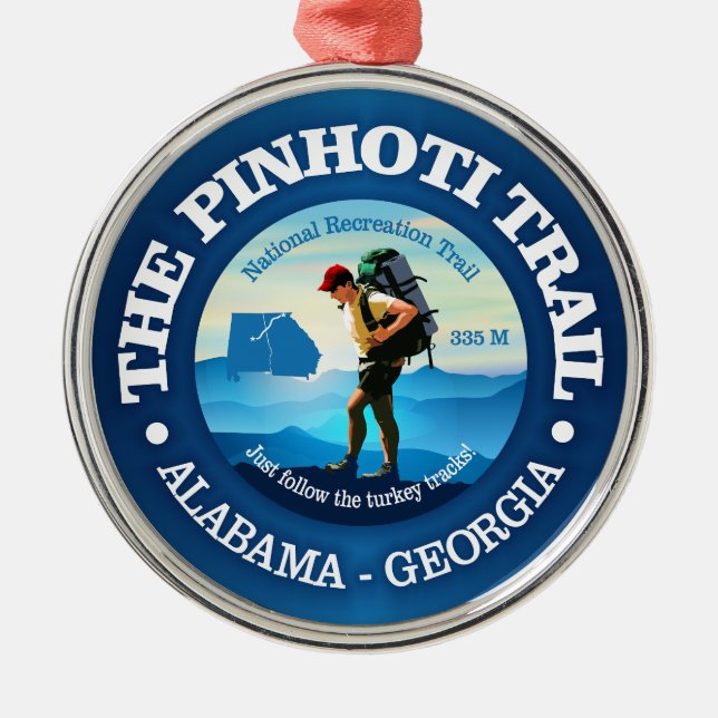 Pinhoti Trail (C) Ornament Aus Metall (Vorne)