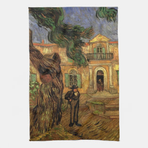 Pinien in Saint-Paul von Vincent van Gogh Geschirrtuch