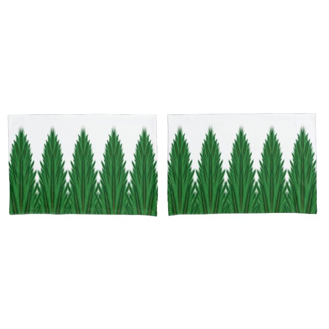 Pinien-Standardpillowcases Kissenbezug (Vorderseite-Set)