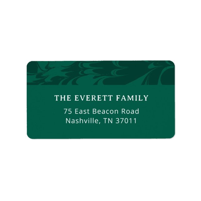 Pinienadresse Adressaufkleber (Vorne)