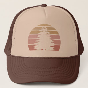 Pinienbaum-Silhouette Truckerkappe