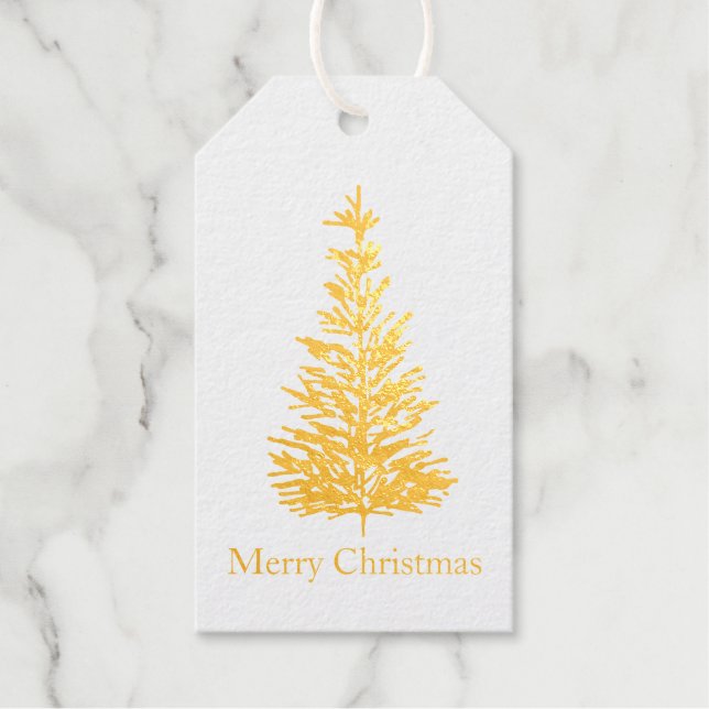 Pinienbäume Geschenkanhänger (Vorderseite)