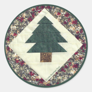 Pinienbäume Runder Aufkleber