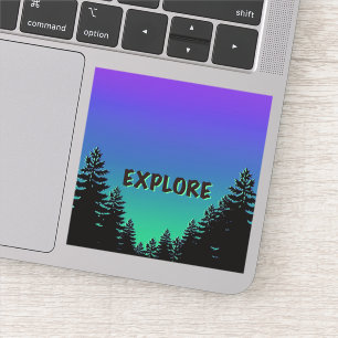 Pinienbäume Silhouette - erkunden Sie die herrlich Aufkleber