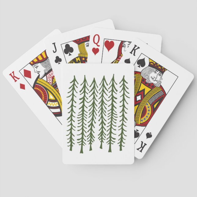 Pinienbäume Spielkarten (Rückseite)