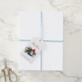 Pinienbrunnen und Individuelle Name der Weihnachts Geschenkanhänger