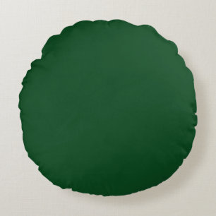 Piniengrün (feste Farbe)  Rundes Kissen