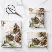 Pinienkegel Wrapping Paper
