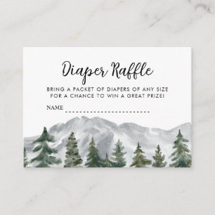 Pinienwald Berge Windeln Begleitkarte