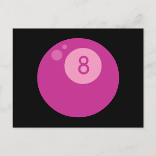 Pink8ball Postkarte