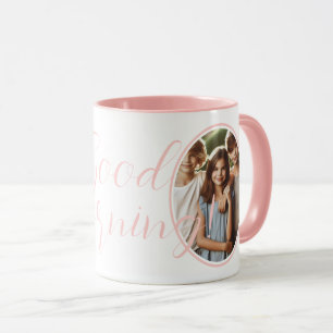 Pink 2 Foto "Guten Morgen!" Typografie Tasse
