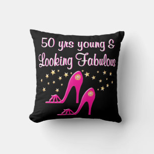 PINK 50 JAHRE JUNG UND FABULOS KISSEN