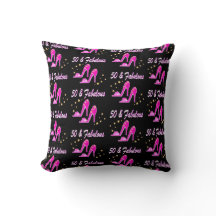 PINK 50 UND FABULOUS BIRTHDAY SHOE DESIGN