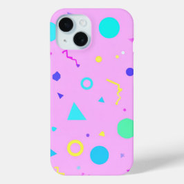 Pink 80s Memphis Geometric Pattern Case-Mate iPhone Hülle