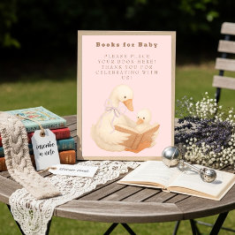 Pink A Silly Goose Books for Baby Sign Einladung