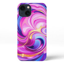 Pink Abstract Swirl