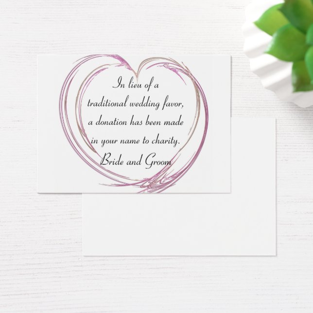 Pink Abstrakt Heart Wedding Wohltätigkeit Fevor Ca (Schreibtisch)