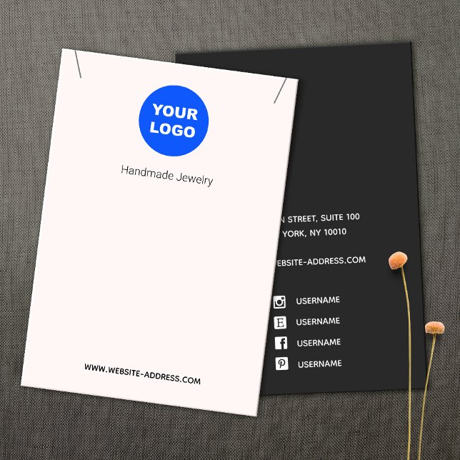 Pink Add Logo Necklle Pendant Display (Von Creator hochgeladen)