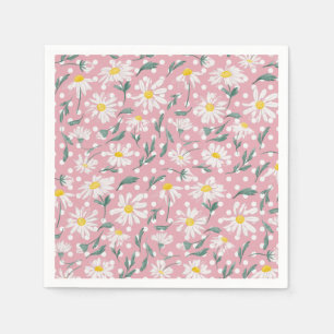 PINK AESTHETISCHE FRÜHSTÜCK BLUMENDEKOUPAGE SERVIETTE