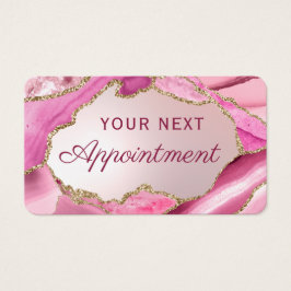 Pink Agate Imitats Fopointing Card