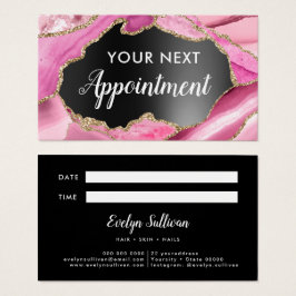 Pink Agate Terminkarte