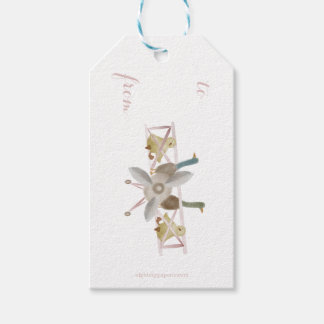 Pink Airplane Gift Tag  Geschenkanhänger