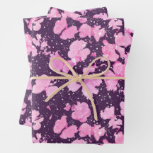 Pink Akrylic Paint Blume Petals