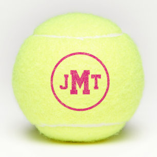 Pink-All-Amerikanische Monogramm-Tennisbälle Tennisbälle