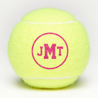 Pink-All-Amerikanische Monogramm-Tennisbälle Tennisbälle