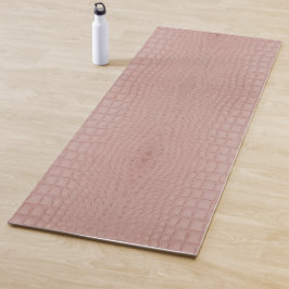 Pink Alligator Textur drucken Yogamatte