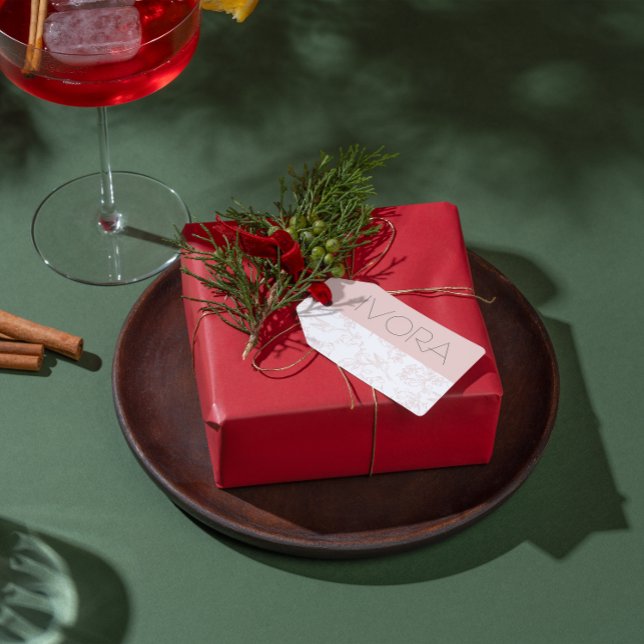 Pink Allure Editable Blush Feminine Branding Geschenkanhänger (Von Creator hochgeladen)