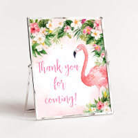 Pink Aloha Flamingo Vielen Dank für Ihr Kommen