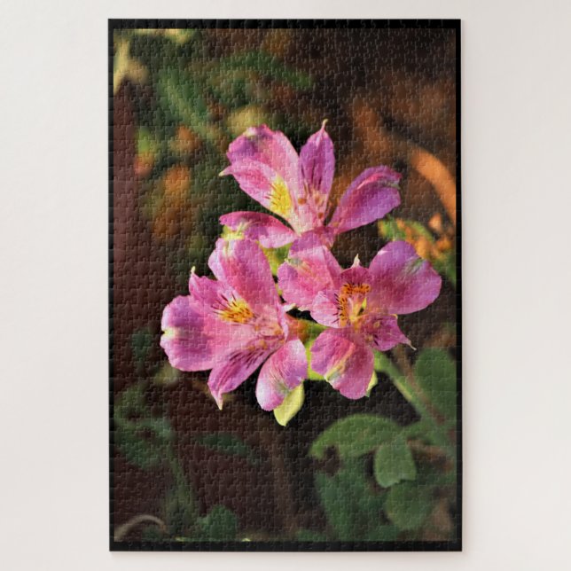 Pink Alstroemeria Lilly Puzzle (Vertikal)
