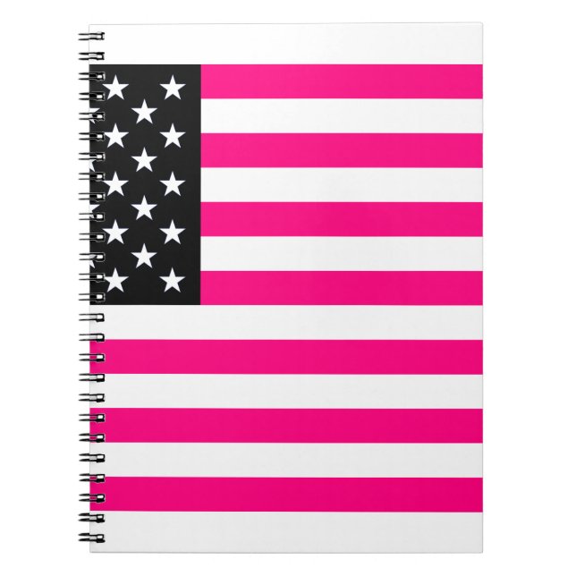 pink american flag notizblock (Vorderseite)