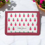 Pink Ananapfelmuster Chic Weiß Trifold Geldbörse<br><div class="desc">Rosa,  weißes,  dreifaches Portemonnaie mit Niedlichem Ananas Muster. Mehr Produkte mit diesem Design sind in der folgenden Kollektion</div>