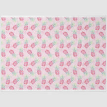 Pink-Ananas-Aquarelltissue & Craft Paper