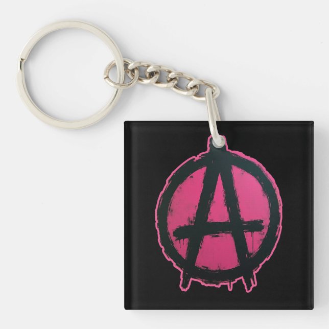 Pink and anarchy! schlüsselanhänger (Vorderseite)