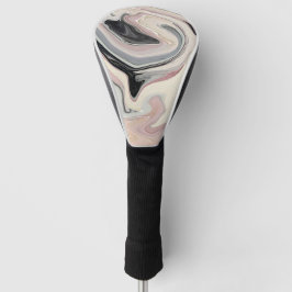 Pink and Black Marbleized Golf Head Cover Headcover