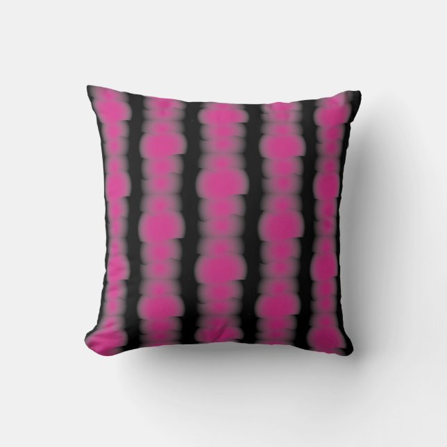 Pink and black tie dye kissen (Vorderseite)