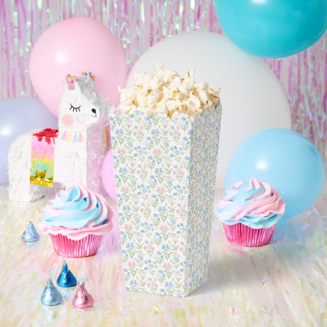 Pink and Blue Floral Grandmillennial Geschenkschachtel (Party)