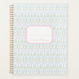 Pink and Blue Floral Grandmillennial Planer