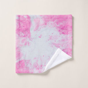 Pink and blue water surface waschlappen