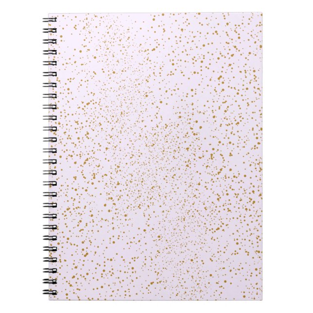 Pink and Gold Sparkle Notebook Notizblock (Vorderseite)