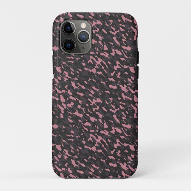 pink and gray camo abstract Case-Mate iPhone hülle (Rückseite)