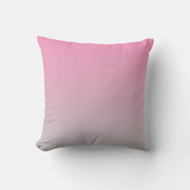 "Pink and Gray Ombre" Kissen (Vorderseite)