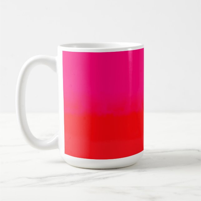 Pink and Orange Gradient  Kaffeetasse (Links)