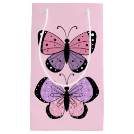 Pink and Purple Butterfly  Kleine Geschenktüte