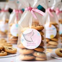 Pink and purple watercolor mermaid tail 